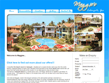 Tablet Screenshot of maggiesgoa.com